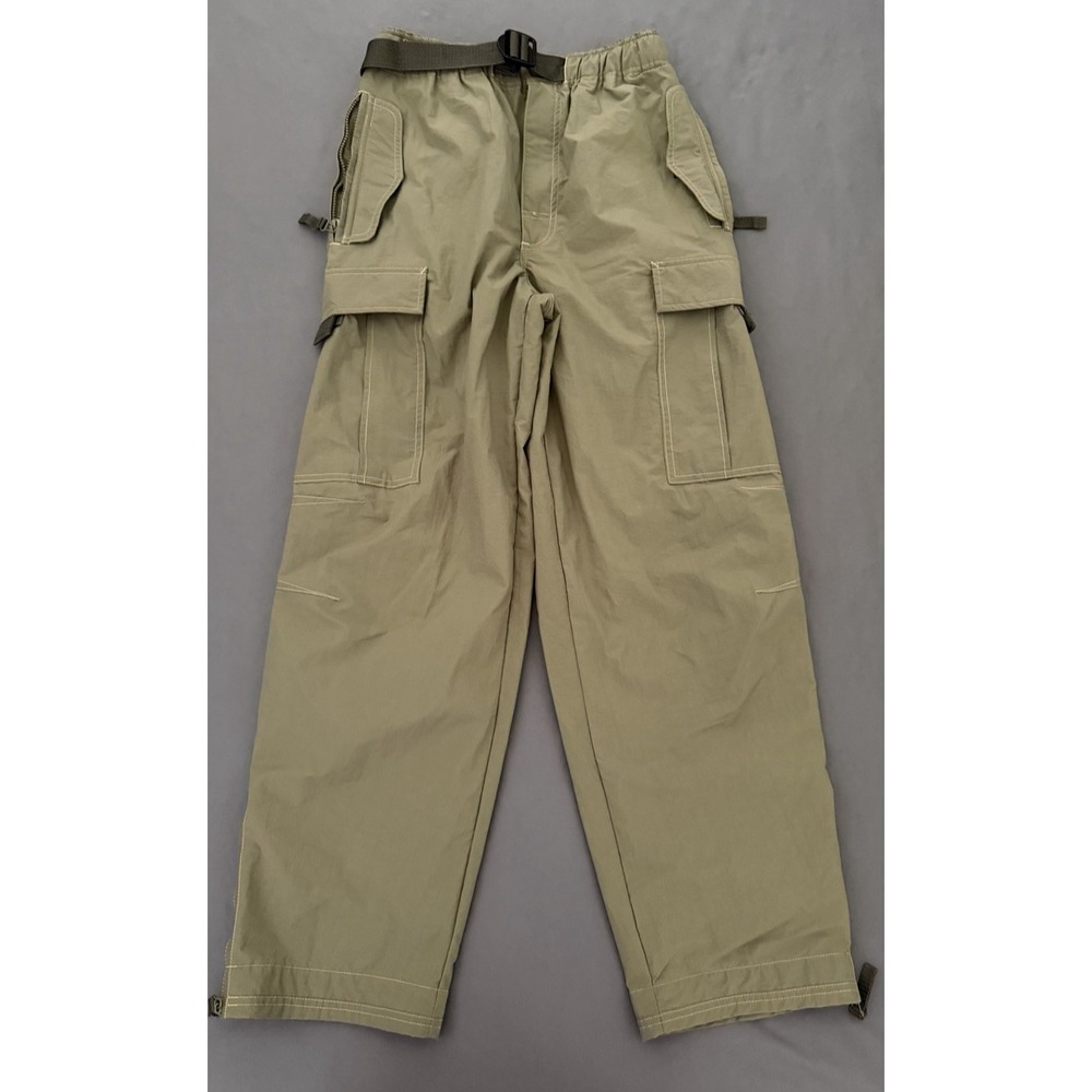 Vintage Mudd Cargo Pants Men's Large Green Baggy Y2K 2000s Paratrooper Pockets